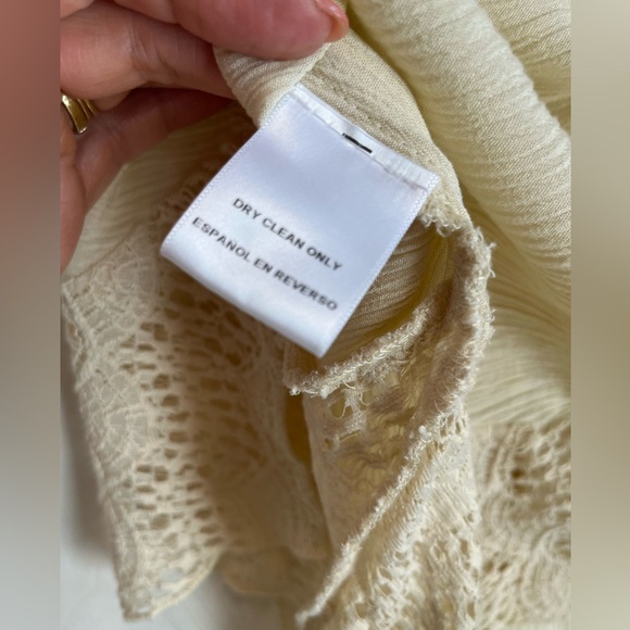 Swing ivory top with crochet inserts size XS, Style & Co. - Picture 11 of 14